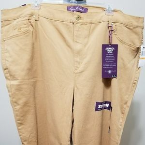 Gloria Vanderbilt Amanda khaki jeans